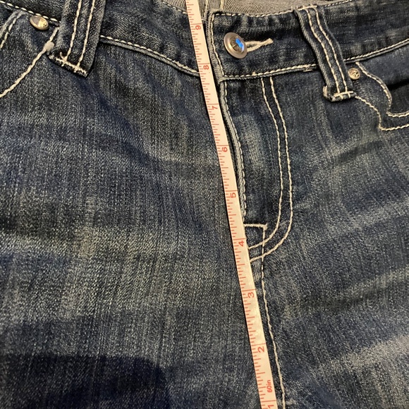 INC denim reg fit bootleg short PS - Picture 8 of 10